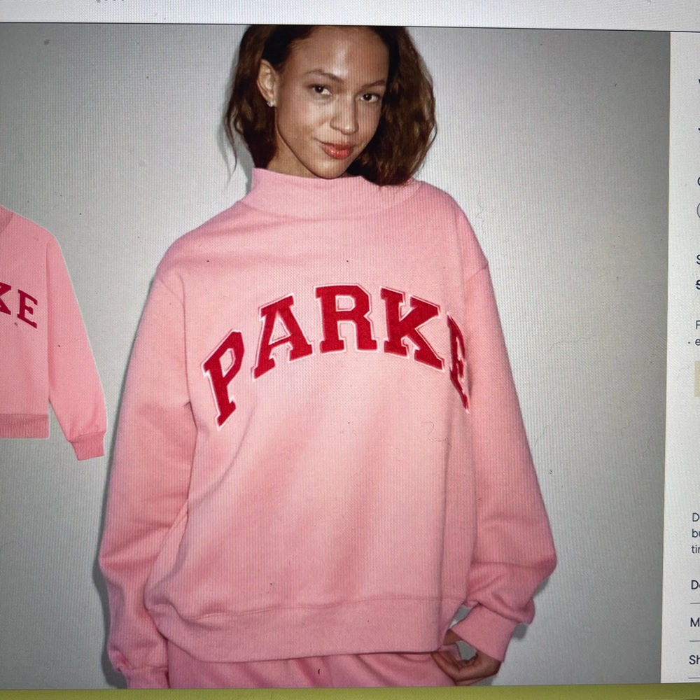 Parker Pink Sweatshirt for Women